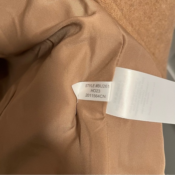 NWT J. Crew Size 12 City coat with button neck Brown BU261 Wool Blend - Picture 8 of 9